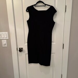 Black sheath dress